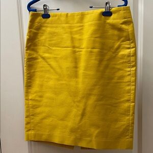 J. Crew Vibrant Yellow Pencil Skirt